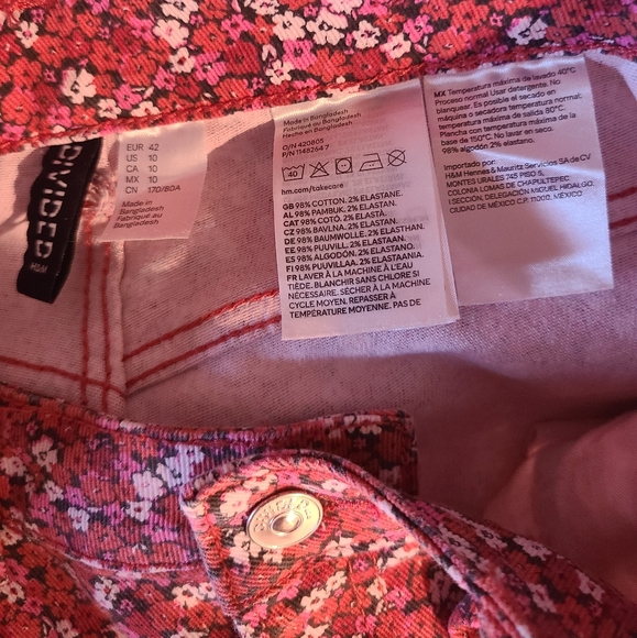 H&M Floral  Jeans, 10 - Picture 3 of 4